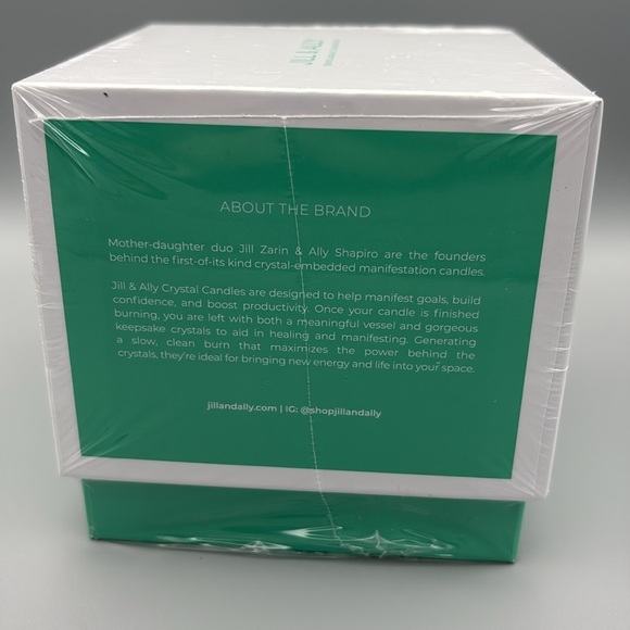 "Take A Deep Breath" Clear Quartz Crystal Manifestation Candle 14 oz. SEALED - Picture 5 of 5